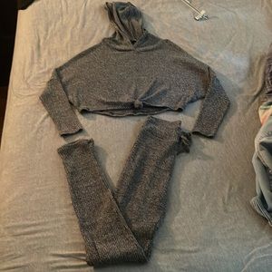 2 piece legging and crop top set